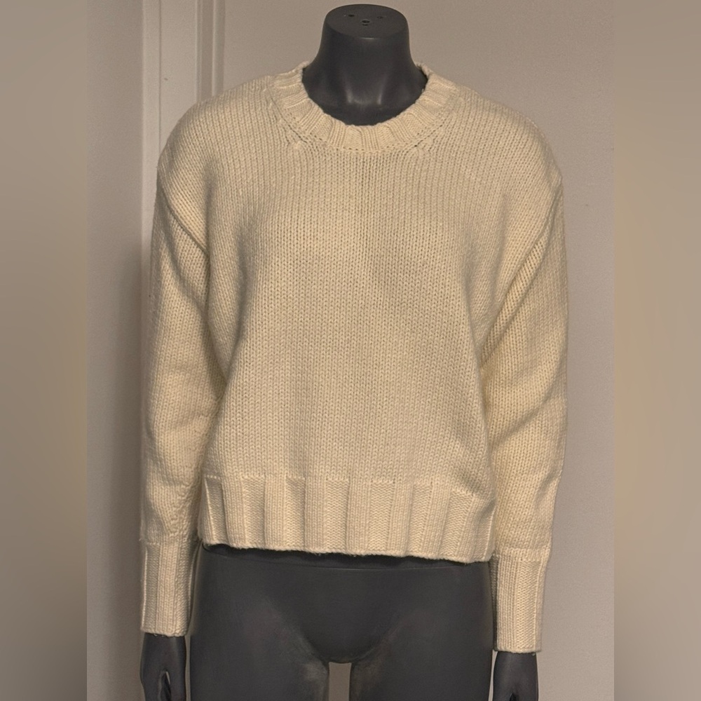 Reiss Women's Cream Crew Neck Sweater